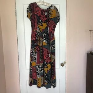 Maxi dress with beautiful vintage print
